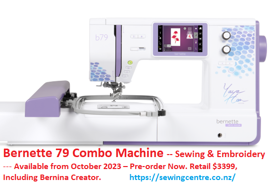 Bernette 79 Combo Machine Sewing Embroidery Yaya Han Edition