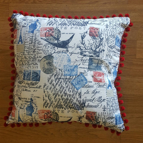 French Postage Cushion