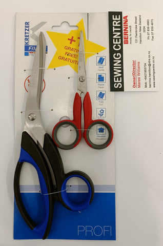 KRETZER FINNY PROFI 772020+772013 SET of tailor's scissors, length 8"/20cm and 13 cm