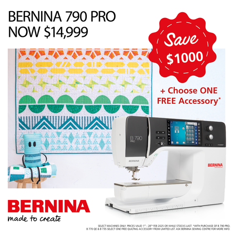 BERNINA  790  PRO -- including Embroidery Module