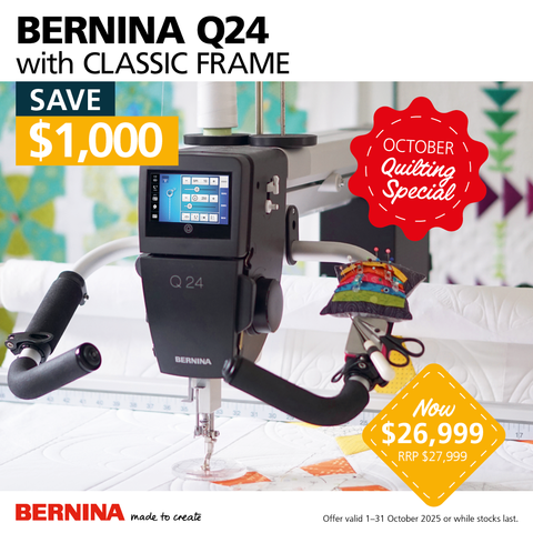 Q24 Long Arm Quilting Machine on Classic Frame
