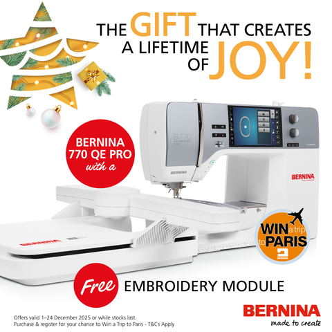 BERNINA 770 QE PRO Incl. Embroidery Module