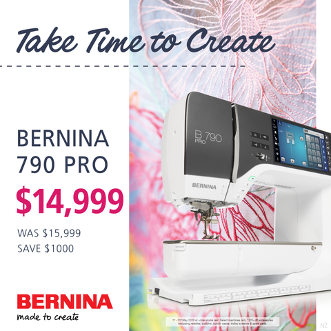 BERNINA  790  PRO Sewing Machine and Embroidery Module