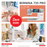 BERNINA 735 PRO – the garment sewing specialist