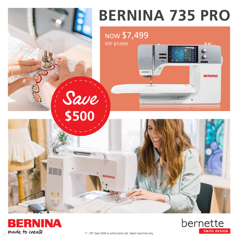 BERNINA 735 PRO – the garment sewing specialist