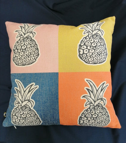 Pineapple Square Decorative Cushion - 45x45cm